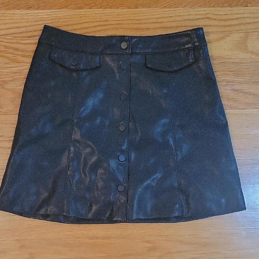 H&M Black A-Line Mini Skirt for Cocktail
